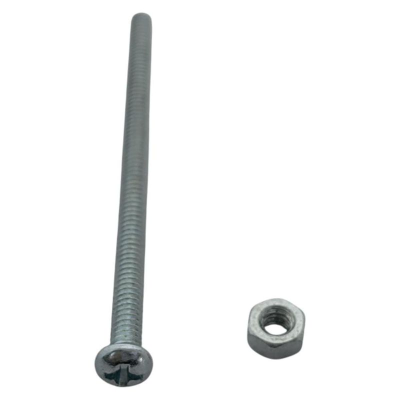 Tornillo para Estufa con Tuerca para Fijación 1/8 x 2 1/2 Plg en Set de 6 Uds