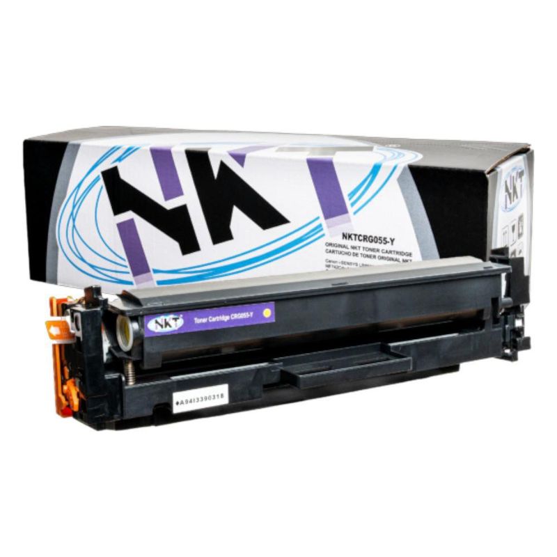 Toner Láser Amarillo NKT con Chip para Canon CRG‑055‑Y