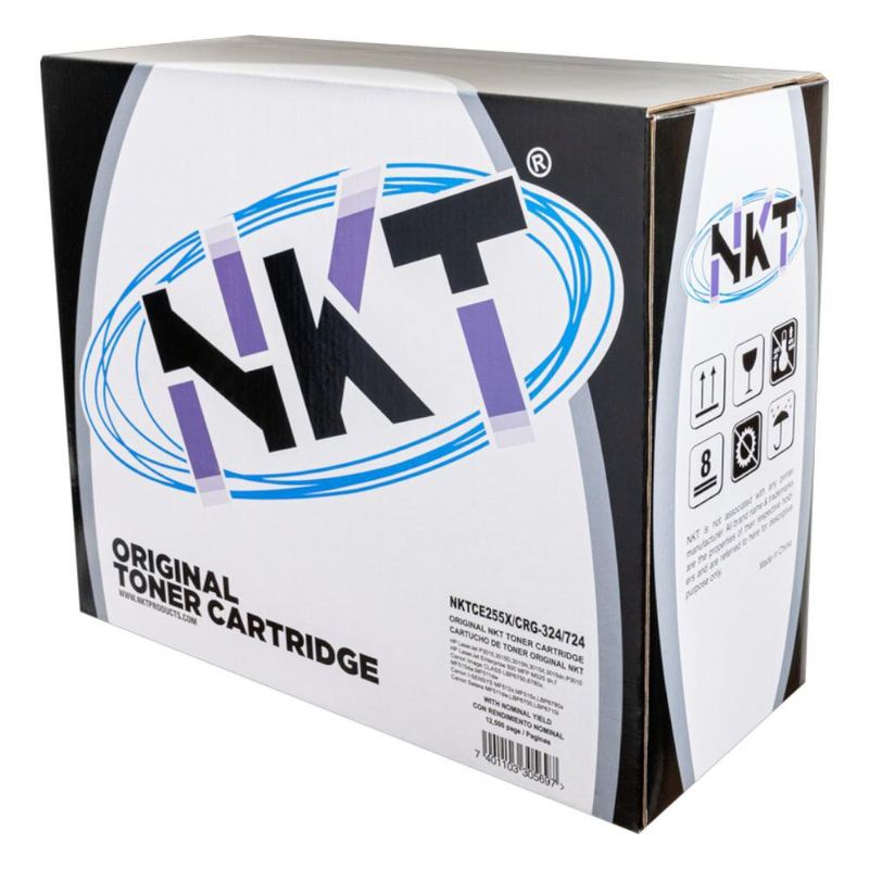 Toner Láser Negro NKT para CE255X CRG‑324 y CRG‑724