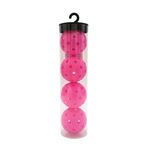 Set de 4 Pelotas para Pickleball Color Fucsia