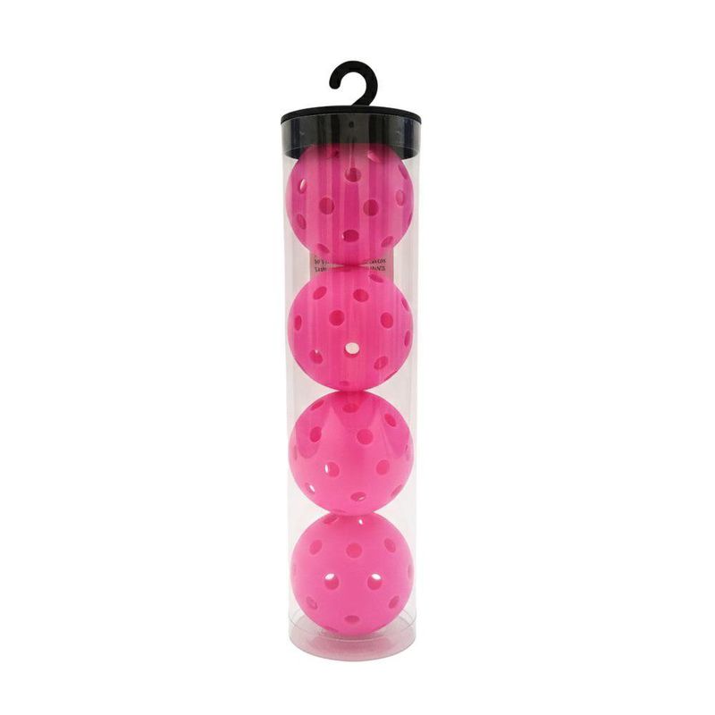 Set de 4 Pelotas para Pickleball Color Fucsia
