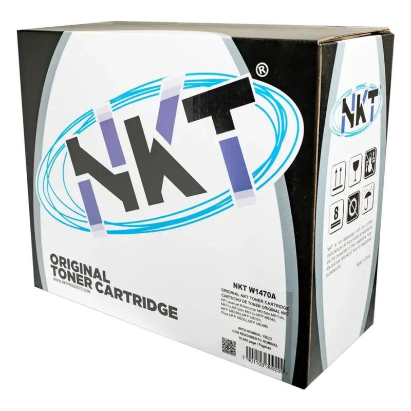 Tóner Láser Negro NKT con Chip Compatible W1470A