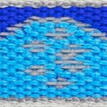 Collar Ajustable para Perro de 14 plg con Diseño Huellas Azules