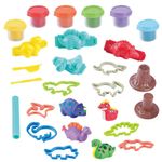 Set de Masa Moldeable Dino Party con Accesorios de 31 Piezas