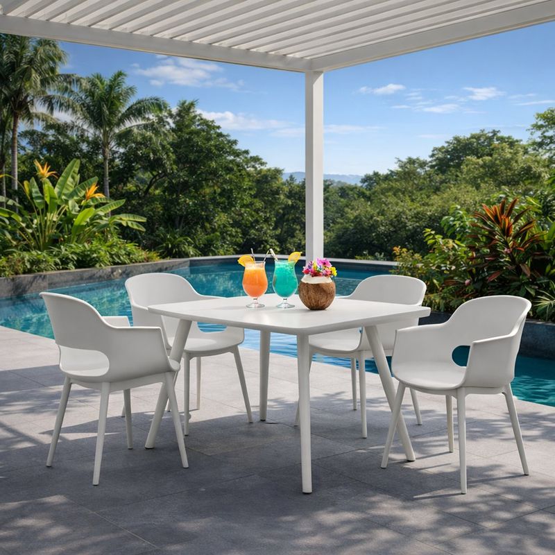 Set de Comedor para Exterior Pooh 5 Piezas