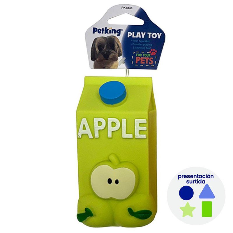 Juguete para Perro Botella de Jugo con Sonido Presentación Surtida