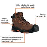 Bota de Seguridad Truper con Suela Antideslizante Talla 40 Color Café