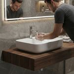 Grifo Monomando para Lavamanos Cuello Bajo Modelo Maia Cromo