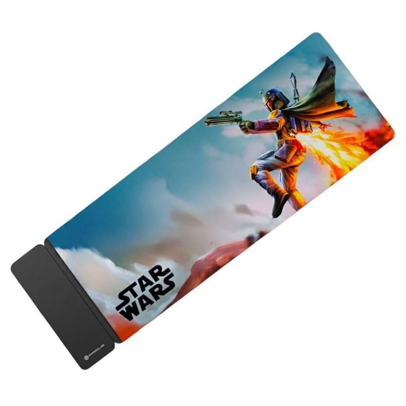 Alfombrilla Gamer XL Boba Fett Con Carga Inalámbrica 15W Star Wars