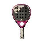 Pala de Pádel Fibra de Carbono Color Negro con Fucsia