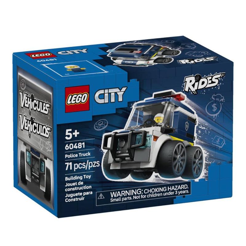 LEGO City Rides Camión Policial de 71 Piezas