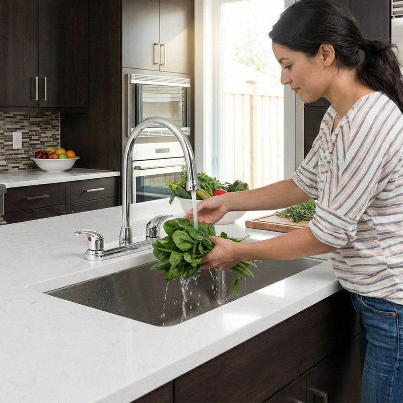 Grifo Mezclador para Lavatrastos Cuello Curvo Alto 8 Plg Cromo