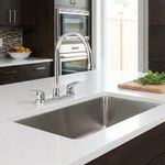 Grifo Mezclador para Lavatrastos Cuello Curvo Alto 8 Plg Cromo