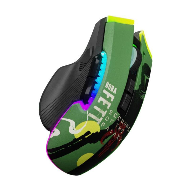 Mouse Gamer Inalámbrico Boba Fett Trimodo RGB 10,000 DPI