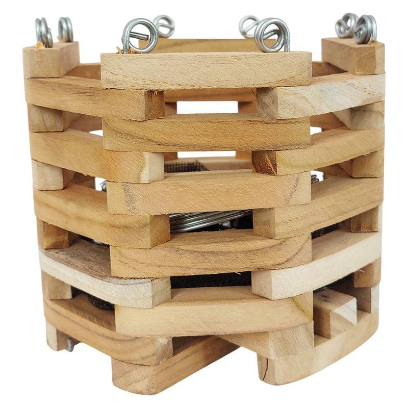 Maceta Octagonal Alta de Madera Teca No. 6
