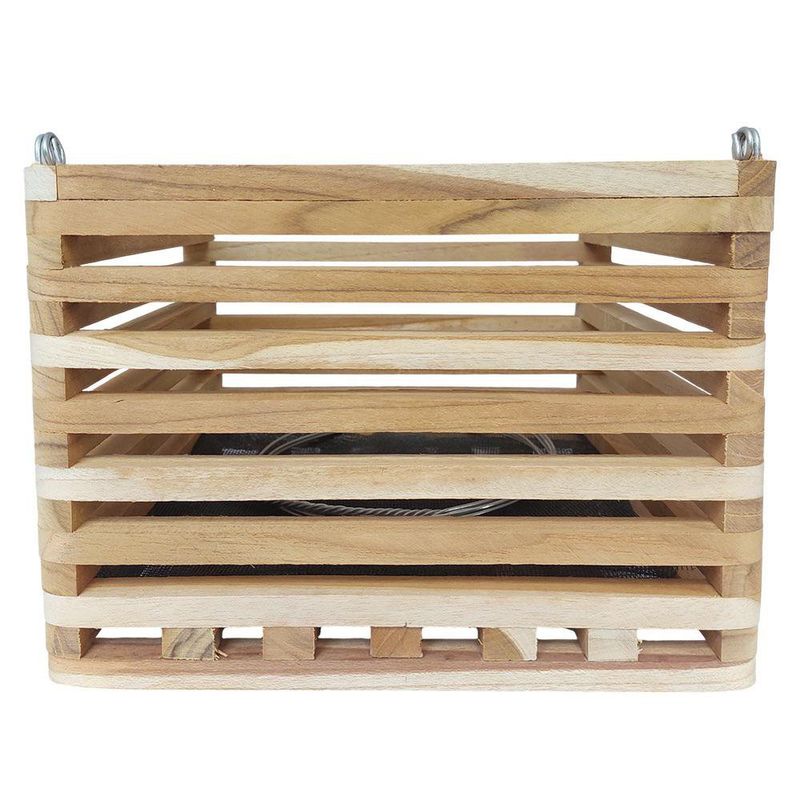 Maceta Cuadrada Alta de Madera Teca No. 8