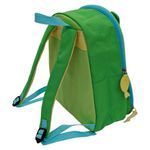 Mochila Infantil con Diseño de Cocodrilo Verde y Cierre Frontal