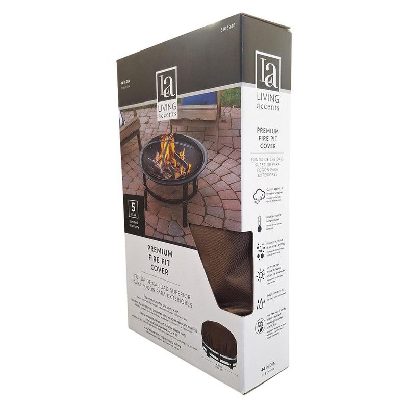 Funda Premium para Fire Pit Redondo de 44 plg Color Café