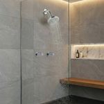 Regadera con Mezclador 2 Llaves Tipo Pomo 8 Plg Cromado