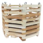 Maceta Octagonal de Madera Teca No. 12