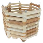 Maceta Octagonal de Madera Teca No. 12