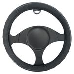 Cubre Volante Premium Racingtec Con Masaje Antideslizante Color Negro