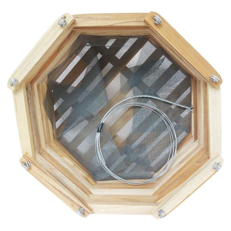 Maceta Octagonal de Madera Teca No. 14