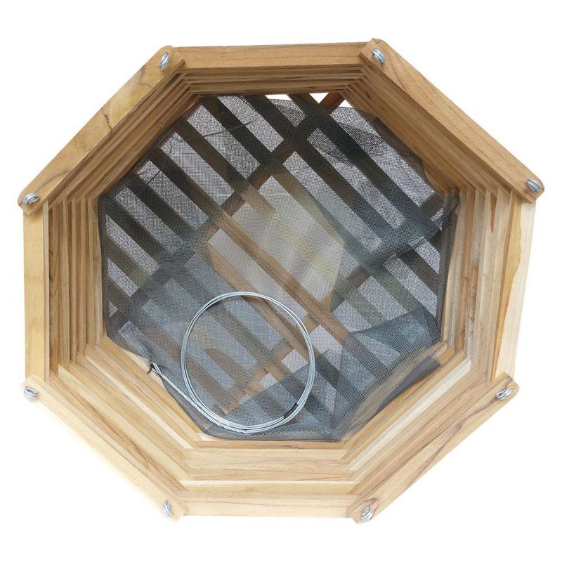 Maceta Octagonal de Madera Teca No. 16