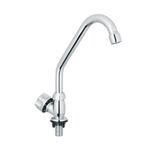 Grifo Individual para Lavaplatos Foset Basic Cuello Corto Cromado