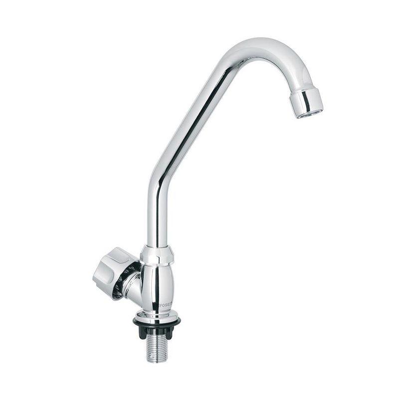 Grifo Individual para Lavaplatos Foset Basic Cuello Corto Cromado