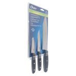 Set de 3 Cuchillos Oster de 20.3 cm 12.7 cm y 8.9 cm de Acero Inoxidable