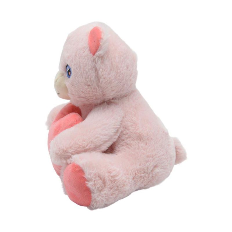 Peluche Oso Rosa con Corazón para San Valentín