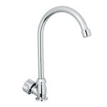 Grifo Individual Para Lavaplatos Foset Basic Cuello Curvo Cromado