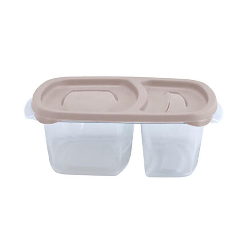 Contenedor Dúo de 4 Tz 945 ml con Tapa Color Capuccino