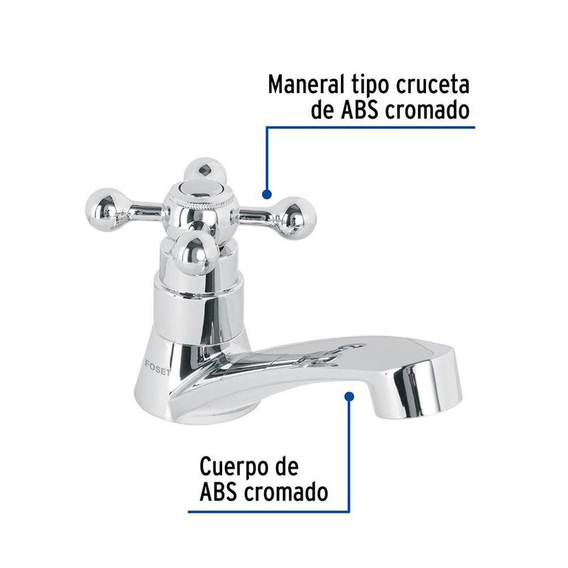 Grifo para Baño Sencillo Foset Basic con Llave Cruceta