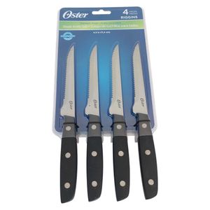Set de 4 Cuchillos Oster para Carne de 11.4 cm de Acero Inoxidable