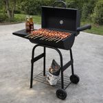 Churrasquera a Carbón con Mesa Lateral de 120.6 x 87 x 48.3 cm