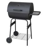 Churrasquera a Carbón Tipo Barril con Mesa Lateral de 77.5 x 49.5 x 100 cm