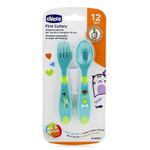 Set De Cubiertos 12M+ Verde - Chicco