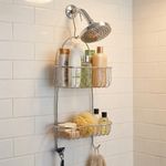 Organizador para Ducha con 2 Niveles Cromado