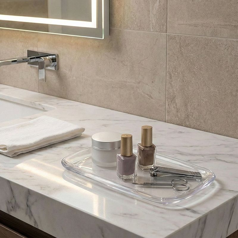 Bandeja Droplet Transparente