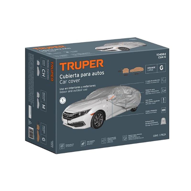 Cobertor para SUV Truper Talla L para Uso Interior y Exterior