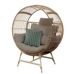 Silla Nido para Exterior Color Café