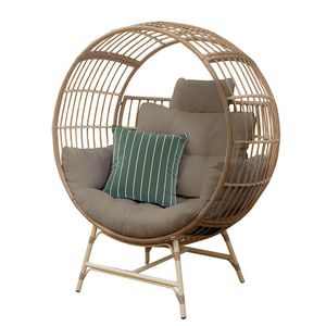 Silla Nido para Exterior Color Café