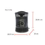 Calefactor de Ambiente 360° Honeywell Negro con Termostato Ajustable