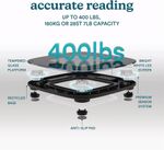 Báscula Digital Vidrio Templado 400 Lb con Pantalla LED