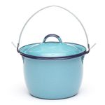 Olla Convexa 14 Azul Turquesa Cinsa