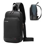 Bolso Cruzado Casual XL Hunter Resistente al Agua Color Negro