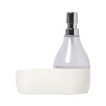 Dispensador de Jabón para Lavatrastos con Base Blanco