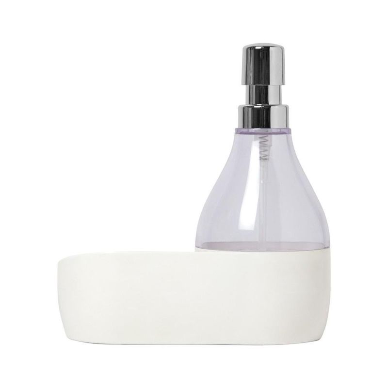 Dispensador de Jabón para Lavatrastos con Base Blanco